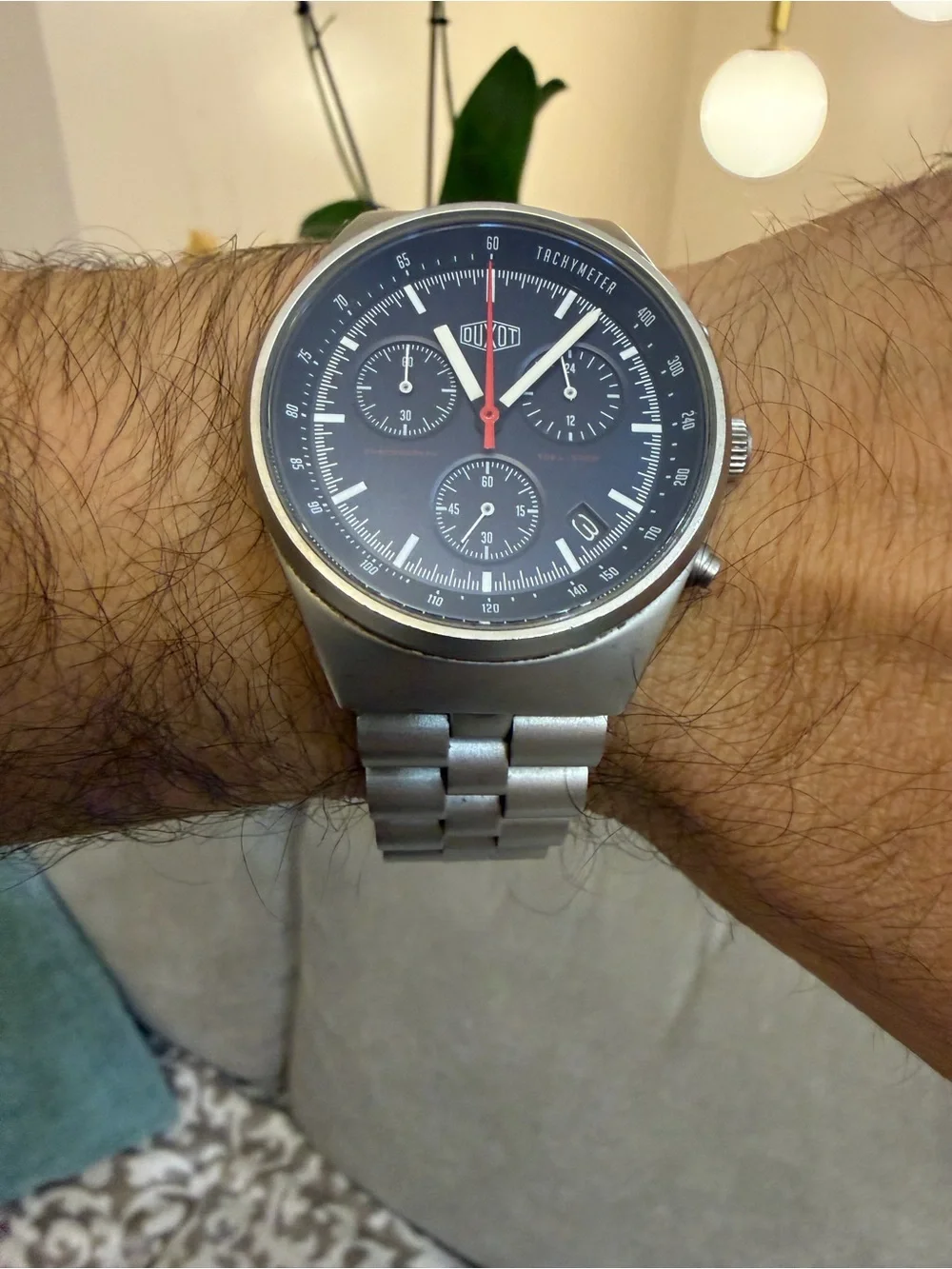 Duxot Consillio Meca-Quartz Chronograph Mens Watch Sapphire DX-2008